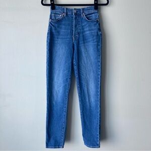 High Waist Mom‎ Jeans with Button Fly Women’s 2